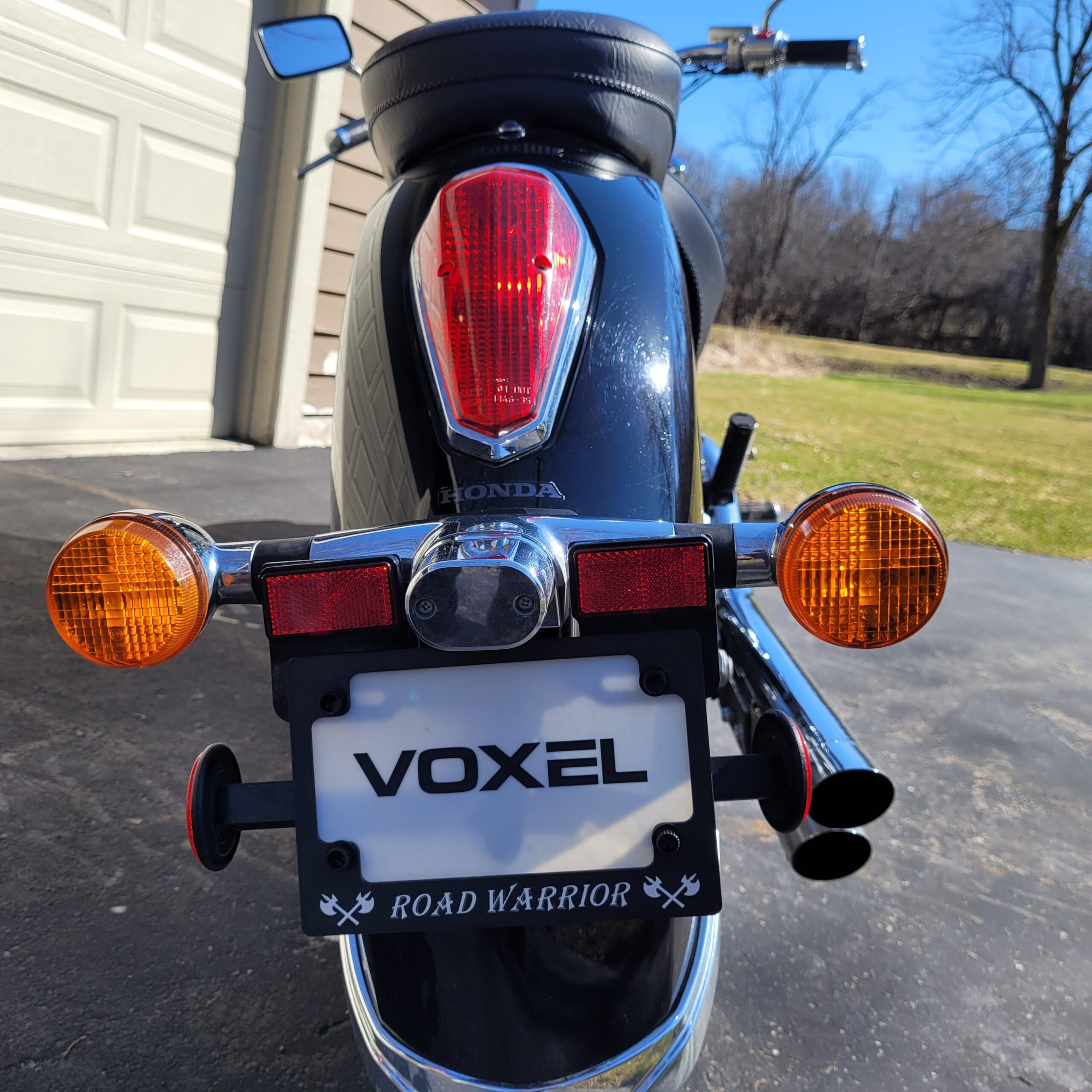 Road Warrior Motorcycle License Plate Frame - Image 3