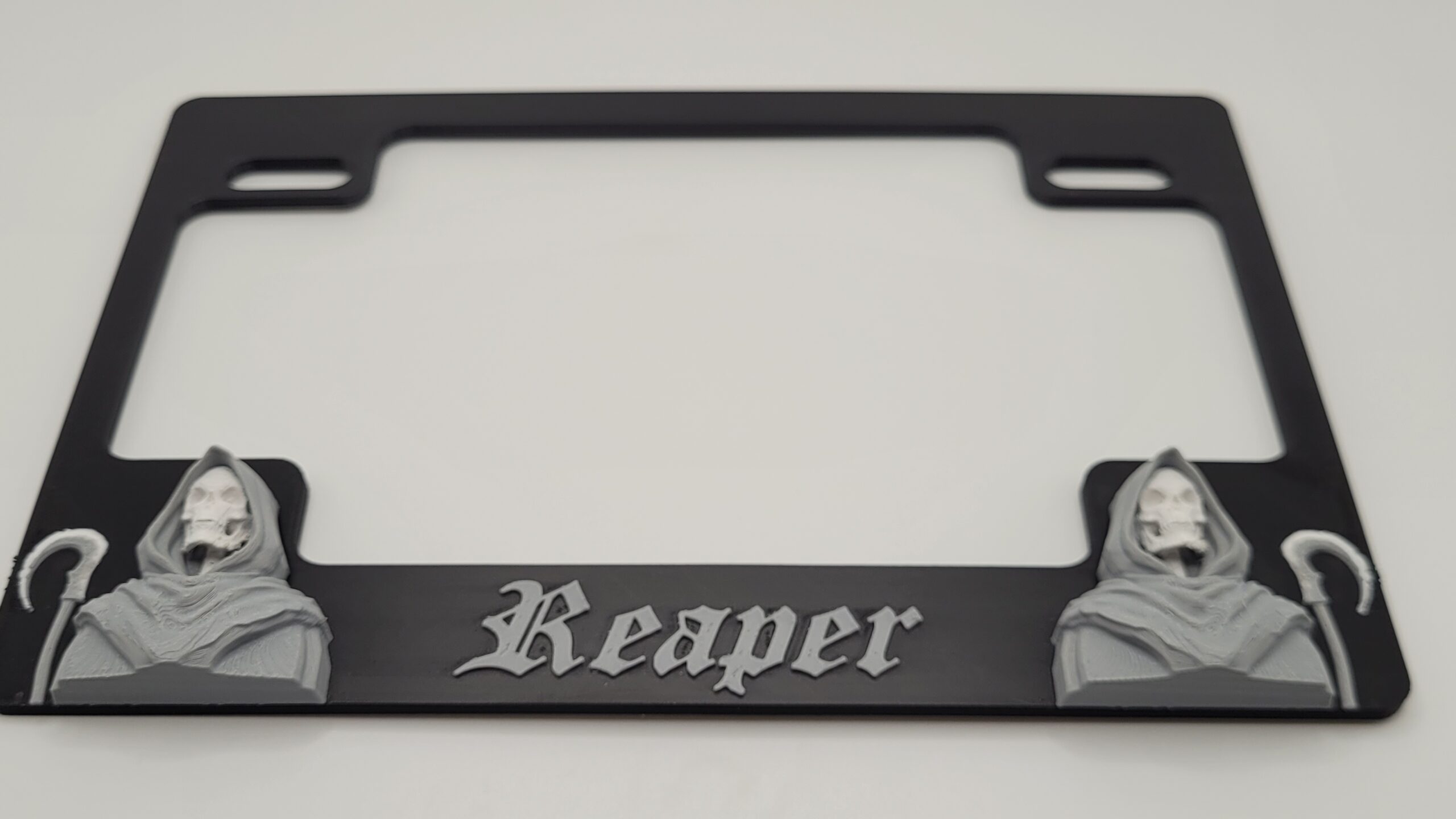 Reaper Motorcycle License Plate Frame - Image 3