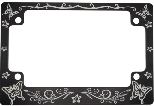 Butterfly Motorcycle License Plate Frame