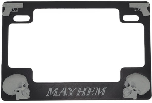 Mayhem Motorcycle License Plate Frame