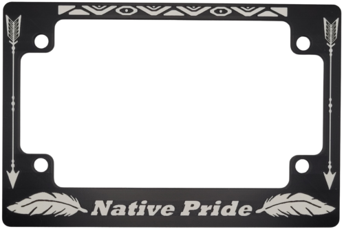 Native Pride Motorcycle License Plate Frame