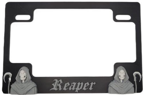 Reaper Motorcycle License Plate Frame