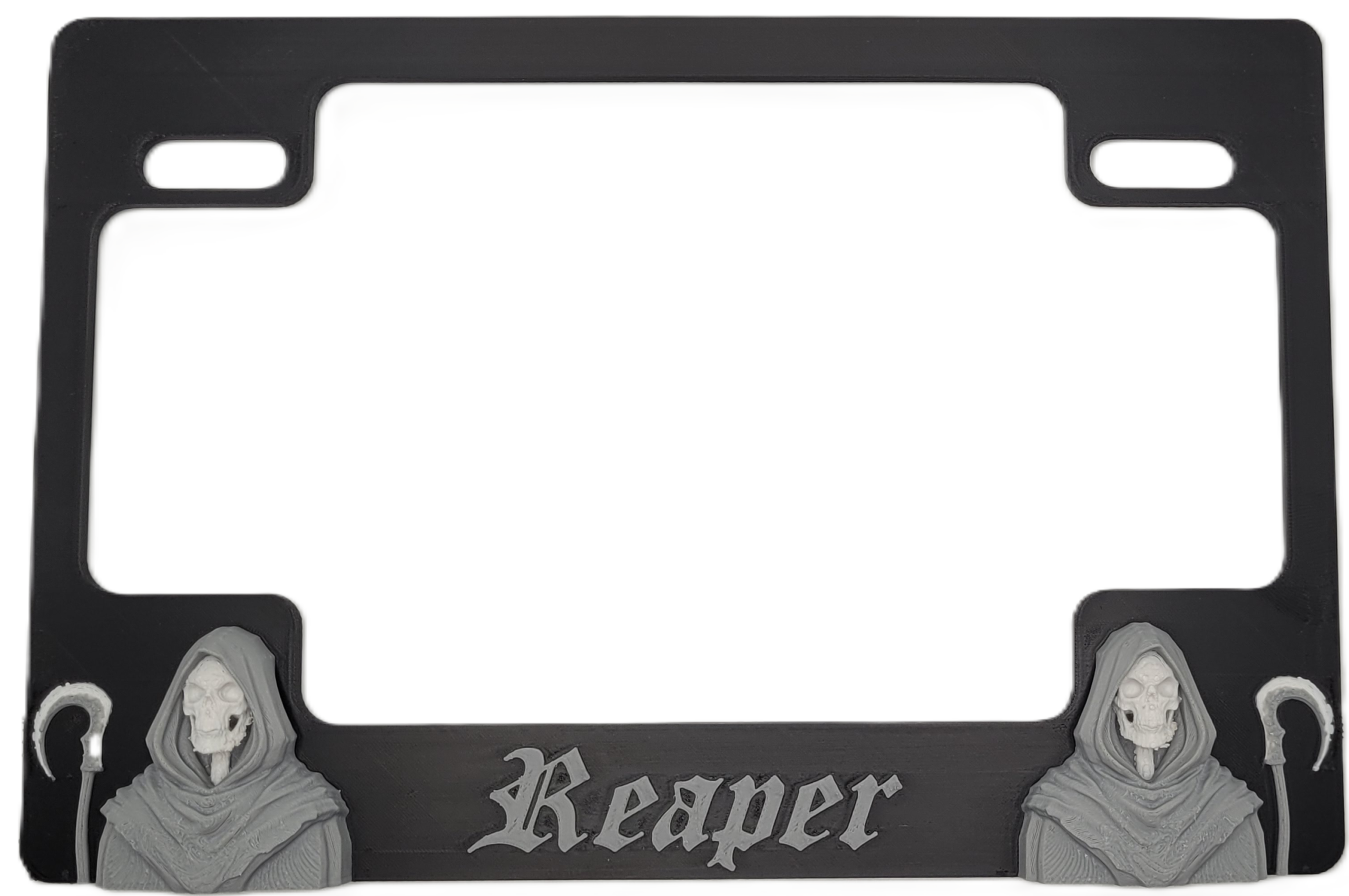 Reaper Motorcycle License Plate Frame