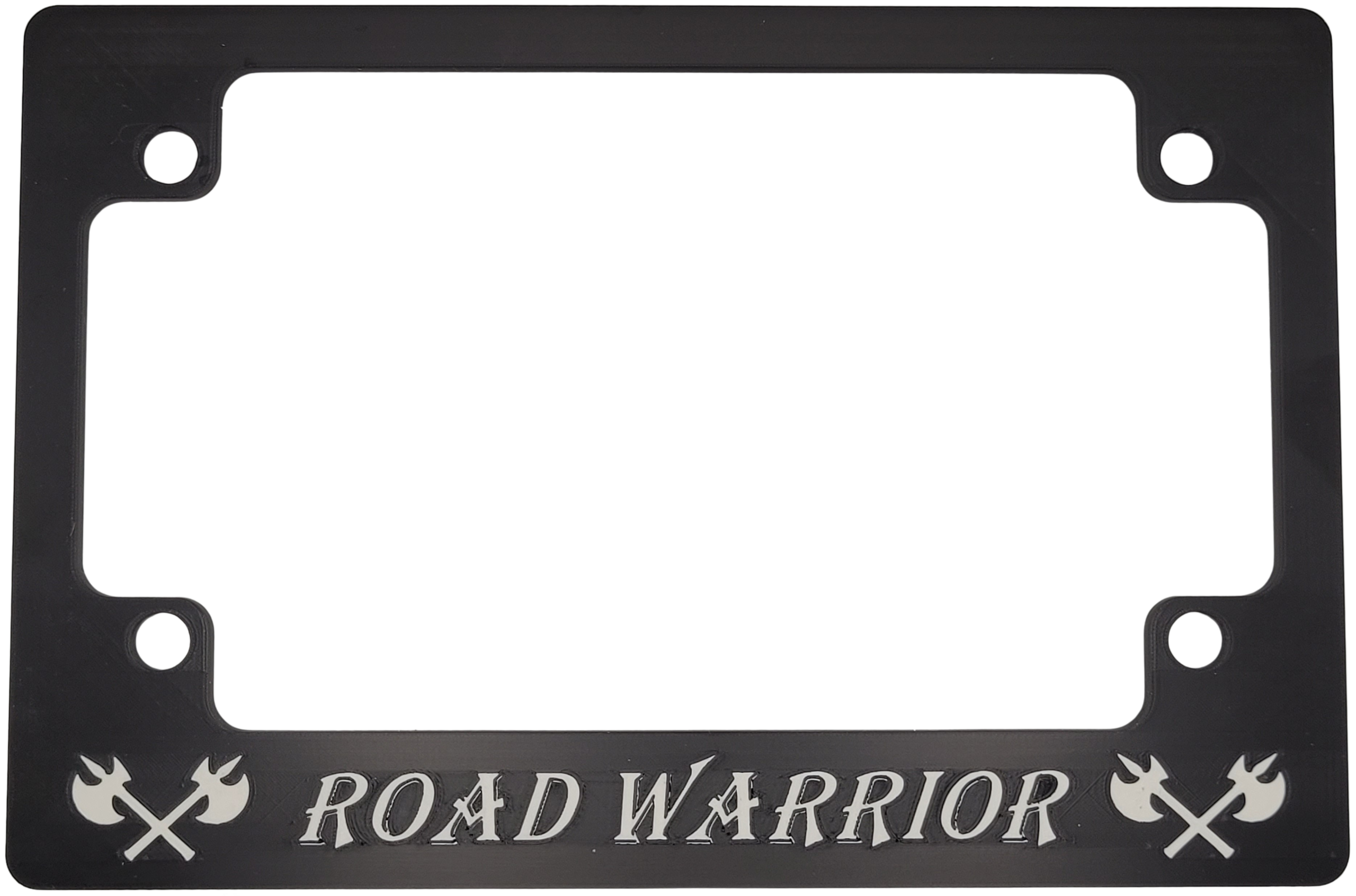 Road Warrior Motorcycle License Plate Frame